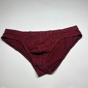Classic Red Striped Men's Briefs
